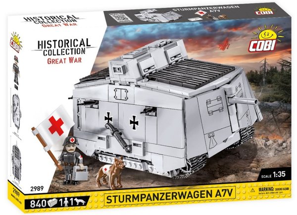 COBI 2989 Sturmpanzerwagen A7V Panzer Baukasten 1:35