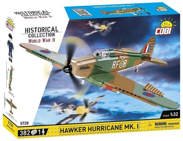COBI 5728 Hawker Hurricane Mk.I Flugzeug Baukasten 1:32