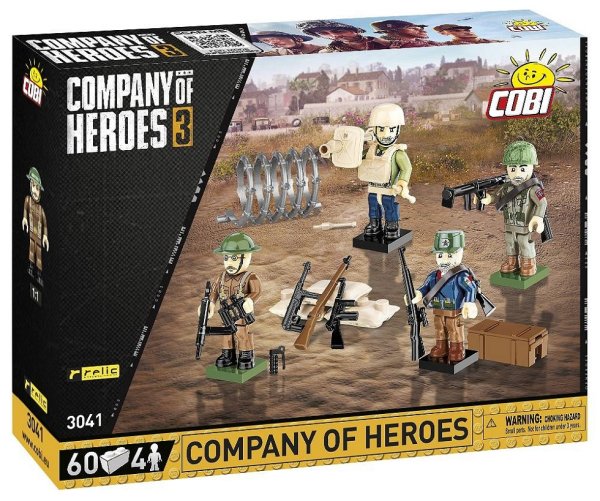 COBI 3041 Soldaten mit Zubehör Company of Heroes 3 Militär Baukasten 1:35
