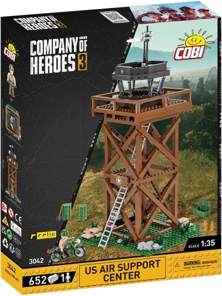 COBI 3042 US Flugplatz Tower Company of Heroes 3 Militär-Baukasten 1:35