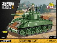 COBI 3044 Panzer Sherman M4A1 Company of Heroes 3 Militär-Baukasten 1:35