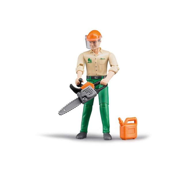 BRUDER 60030 Forstarbeiter mit Zubehör Profi-Serie bworld 1:16