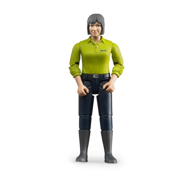 BRUDER 60405 Frau mit hellem Hauttyp und dunkelblauer Hose Profi-Serie bworld 1:16