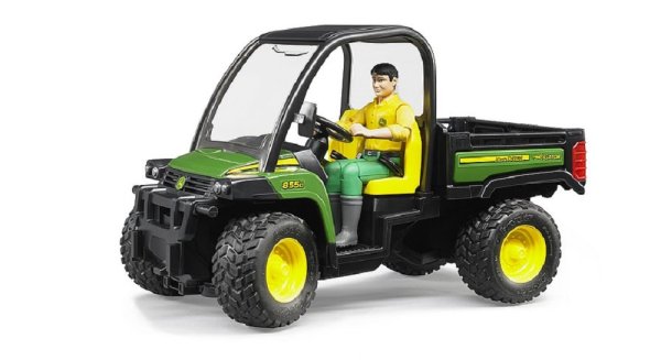 BRUDER 02490 John Deere Gator XUV 855D mit Fahrer Profi-Serie bworld 1:16