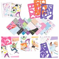 DEPESCHE 12227 TOPModel DANCE Malbuch mit Schablonen und Sticker
