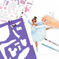 DEPESCHE 12227 TOPModel DANCE Malbuch mit Schablonen und Sticker