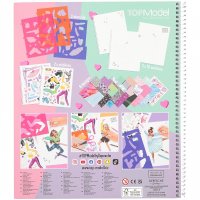 DEPESCHE 12227 TOPModel DANCE Malbuch mit Schablonen und Sticker