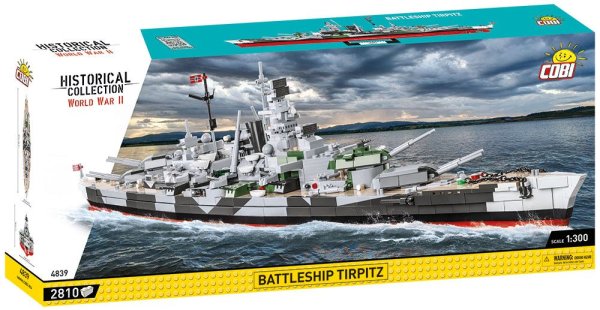 COBI 4839 Schlachtschiff Tirpitz Schiff-Baukasten 1:300