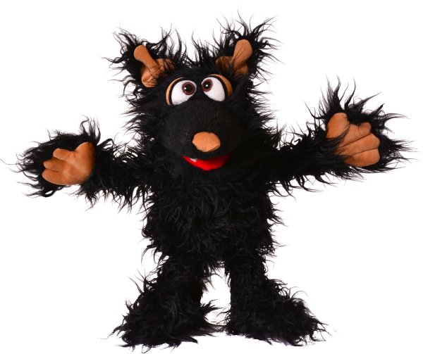 MATTHIES Living Puppets Handpuppe Muffi Hapsweg 35 cm Monster to Go W818