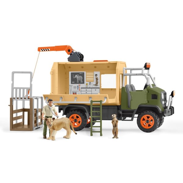 SCHLEICH Wild Life 42475 Gro&szlig;er Truck Tierrettung