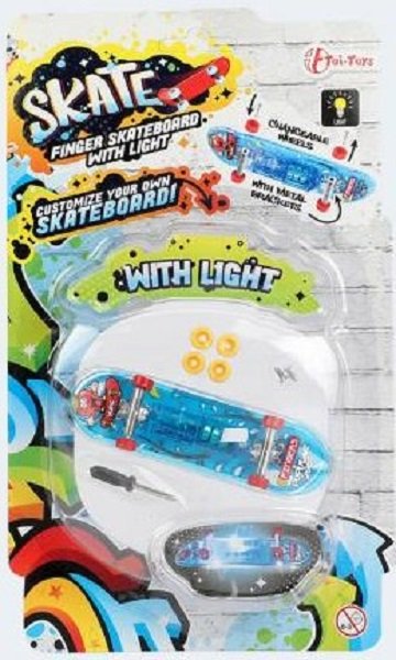 TOI-TOYS 35651Z Finger Skateboards mit Licht sortiert