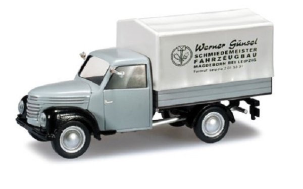 HERPA 090650 Framo V901/2 Pritsche/Plane Schmiedemeister Günsel Automodell 1:87