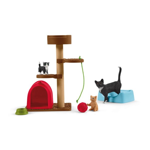 SCHLEICH Farm World 42501 Spielspaß für niedliche Katzen