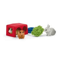 SCHLEICH Farm World 42500 Zuhause für Kaninchen und Meerschweinchen