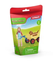 SCHLEICH Farm World 42543 Bollerwagen-Ausflug