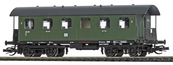 BUSCH Personenwagen Langenschwalbacher mit 2 offene Bühnen DR Ep.III 34101 Spur TT