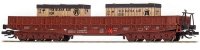 BUSCH Flachwagen Samm 4818 mit 2 Holzkisten DR Ep.IV...