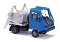 BUSCH 42228 Multicar M26 mit Absetzkipper blau weiß...