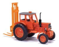 BUSCH 51353 Belarus MTS-50 mit Hecklift orange 1961...