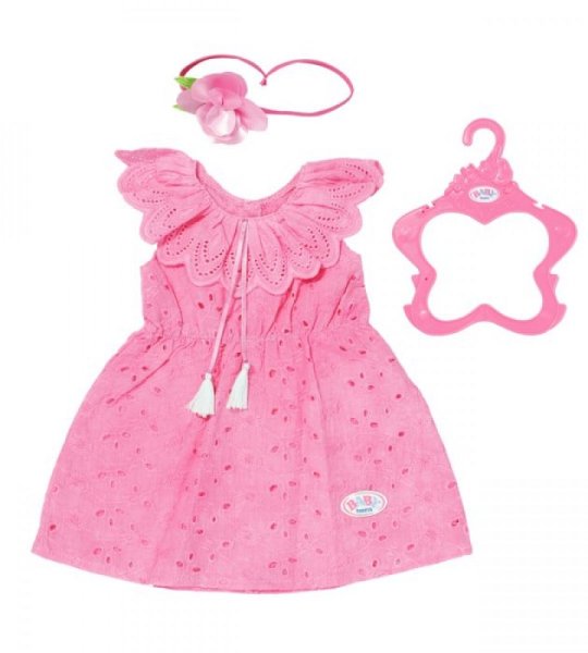 ZAPF Creation 832684 BABY born&reg; Trend Blumenkleid rosa 43 cm