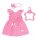 ZAPF Creation 832684 BABY born® Trend Blumenkleid rosa 43 cm