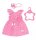 ZAPF Creation 832684 BABY born&reg; Trend Blumenkleid rosa 43 cm