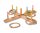 SIMBA 100004505 Eichhorn Ringwurfspiel Holzkreuz 5 Ringe 50 cm