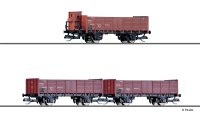 TILLIG 01057 Set mit 3 offene Güterwagen der Buderus-Röchling AG DRG Ep.II Spur TT
