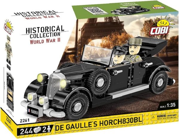 COBI De Gaulles Horch 830 Baujahr 1936 2261 Militär-Baukasten 1:35