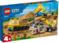 LEGO City 60391 Baufahrzeuge und Kran mit Abrissbirne