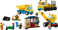 LEGO City 60391 Baufahrzeuge und Kran mit Abrissbirne