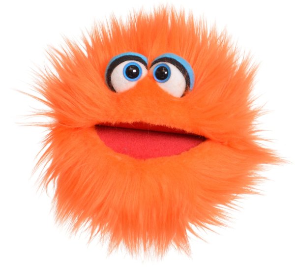 MATTHIES Living Puppets Handpuppe Klops 20 cm orange Quatschköppe W884