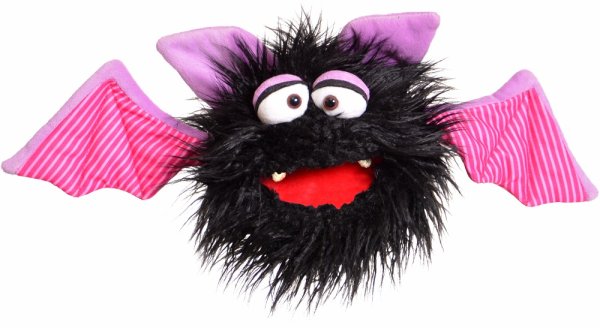 MATTHIES Living Puppets Handpuppe Fledermaus Schnips 20 cm mehrfarbig Quatschköppe W885