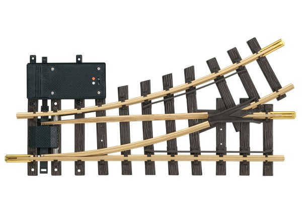 LGB Elektrische Weiche links R1 30° Gleis 12150 Spur G