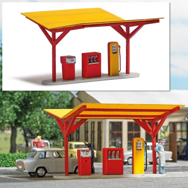BUSCH Tankstelle Minol Bausatz 8810 Spur TT