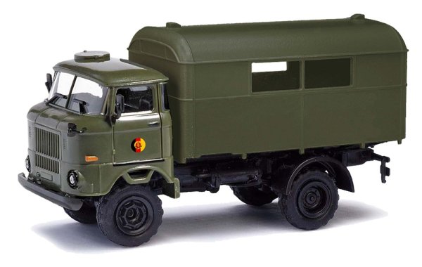 BUSCH IFA W50 LA mit Koffer NVA 95276 Militär-Modell 1:87