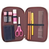 DEPESCHE 12510 Miss Melody 3 Fach Federtasche Mit Stepp NIGHT HORSES