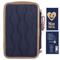 DEPESCHE 12510 Miss Melody 3 Fach Federtasche Mit Stepp NIGHT HORSES