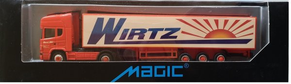 HERPA 451024 Scania TL Koffer-Sattelzug Wirtz Magic Serie 1:87