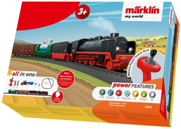 MÄRKLIN my world Startpackung Farm Dampflok mit Güterzug Batteriebetrieb 29344 Spur H0