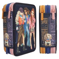 DEPESCHE 12560 TOPModel 3-Fach Federtasche CITY GIRLS
