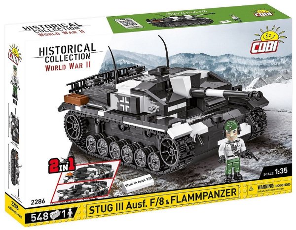 COBI 2286 StuG III Ausf.F/8 & Flammpanzer Milit&auml;r-Baukasten 1:35