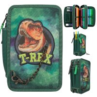 DEPESCHE 12506 Dino World 3-Fach Federtasche Mit Kette...