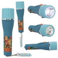 DEPESCHE 12641 Dino World Taschenlampe mit Timer sortiert
