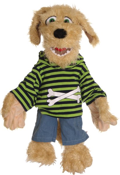 MATTHIES Living Puppets W563 Handpuppe Hund Bosse 65 cm Handspieltier