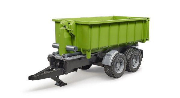 BRUDER 02035 Hakenlift-Anh&auml;nger f&uuml;r Traktoren Profi-Serie bworld 1:16
