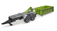 BRUDER 02035 Hakenlift-Anh&auml;nger f&uuml;r Traktoren Profi-Serie bworld 1:16