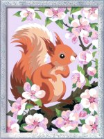 RAVENSBURGER 20064 Malen nach Zahlen Neugieriges Eichhörnchen
