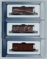 TILLIG Set mit 3 Selbstentladewagen Oot mit Kohleladung der DR Ep.III 01078 Spur TT
