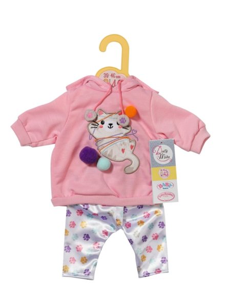 ZAPF Creation 871423 Dolly Moda Outfit mit Kätzchen 39-46 cm